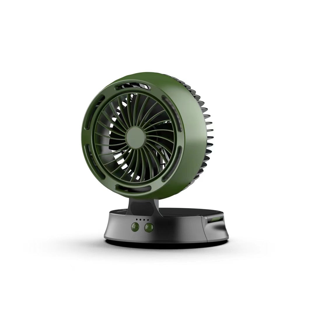 Ventilateur Solaire Vertical de Camping avec Éclairage Silencieux