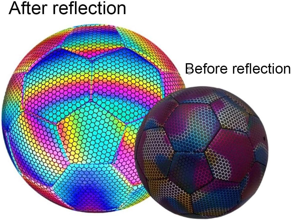 Balón de Fútbol Reflectante Holográfico – Brilla con la Luz ✨