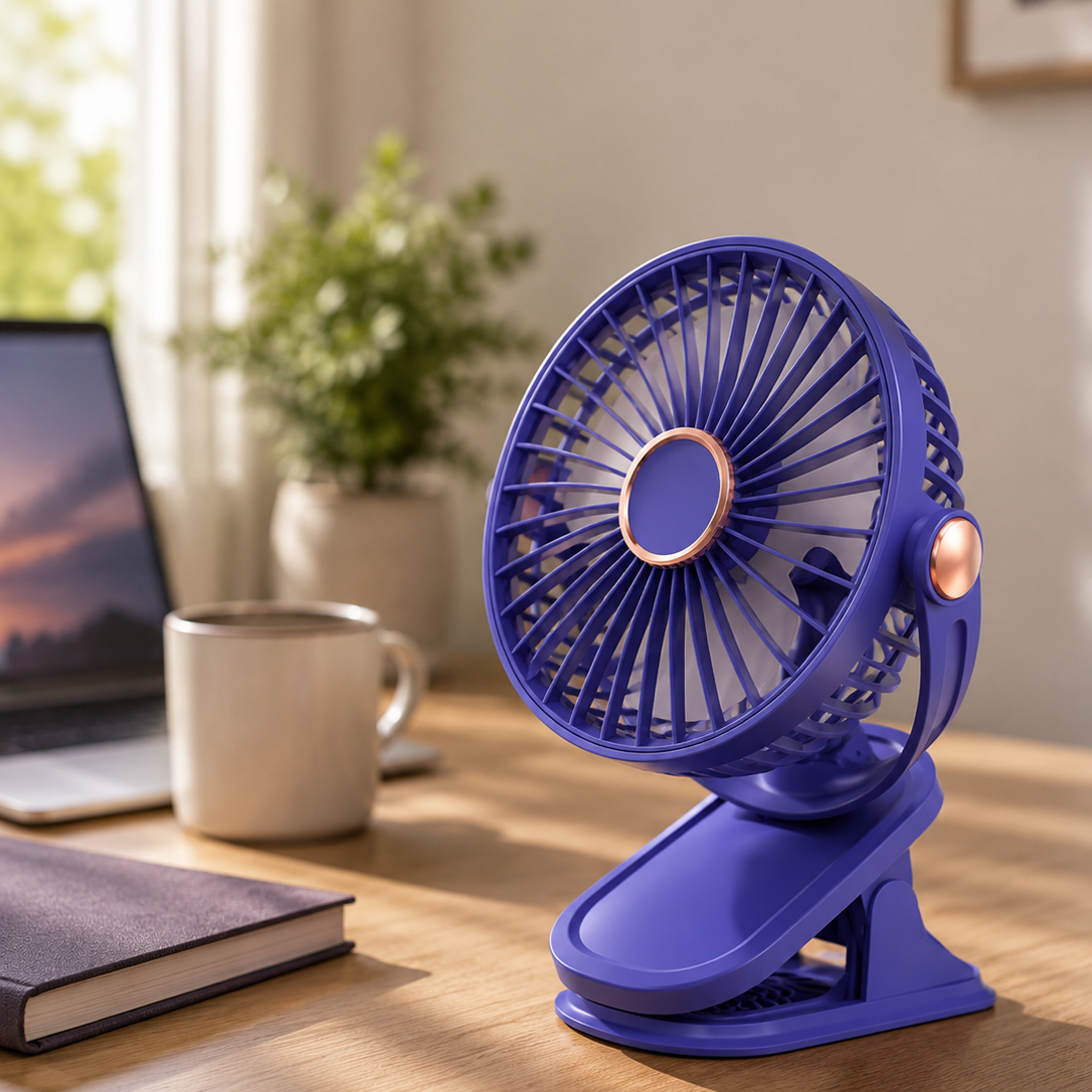 Mini Ventilateur à Pince Multifonctionnel