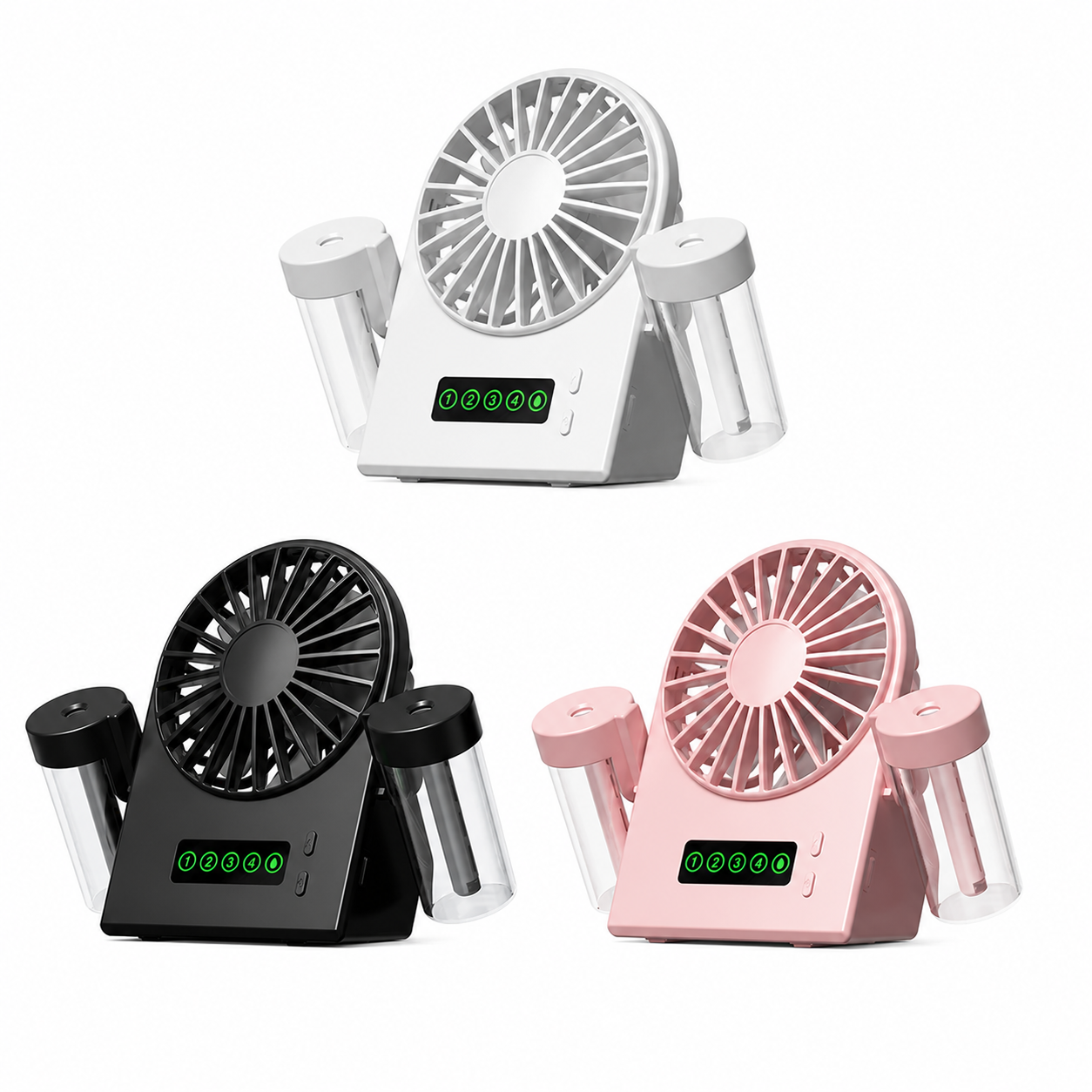 Mini Ventilateur Portable Rechargeable avec Brumisation