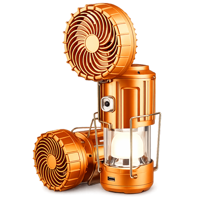 Ventilateur Solaire Étanche pour Camping, Randonnée et Barbecue