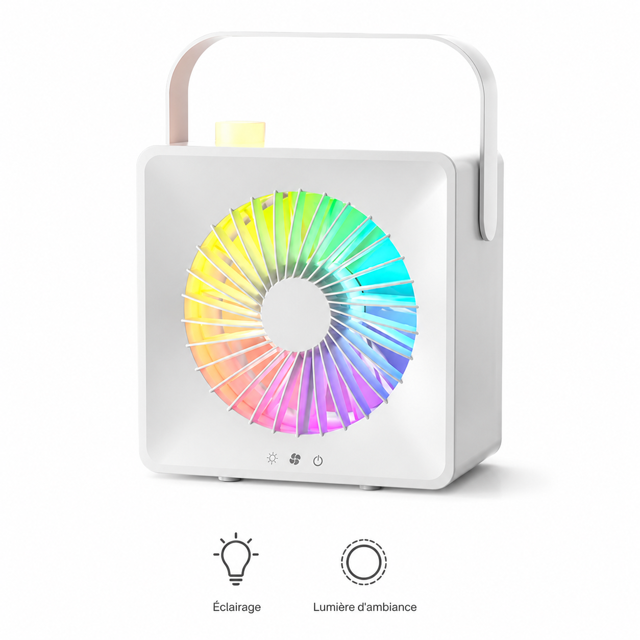 Ventilateur de Bureau Humidificateur avec Brumisation Portable
