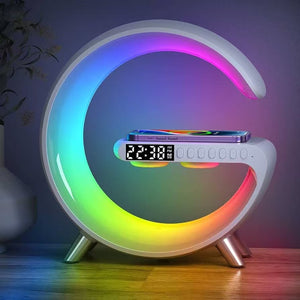 Lámpara LED 3 en 1 con Altavoz y Carga Inalámbrica