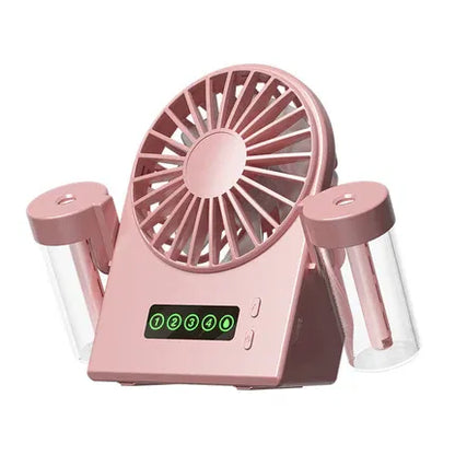 Mini Ventilateur Portable Rechargeable avec Brumisation