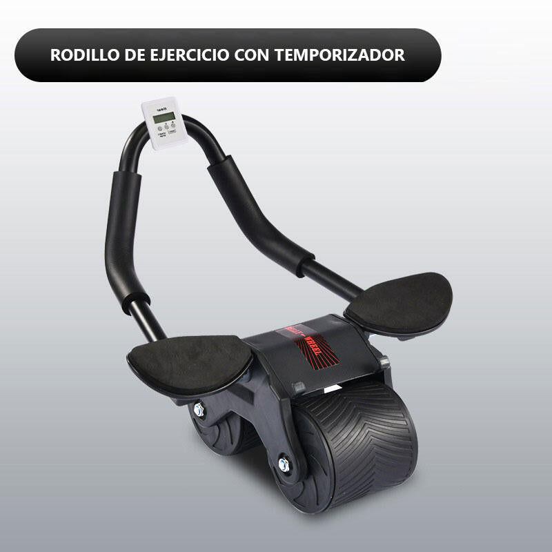 Fit Roll- Rodillo con Soporte del Movil y cronometro incorporado