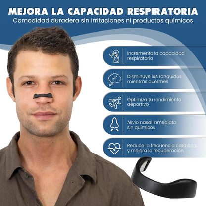 Tiras Nasales Antirronquidos Premium (60 Parches) 👃✨