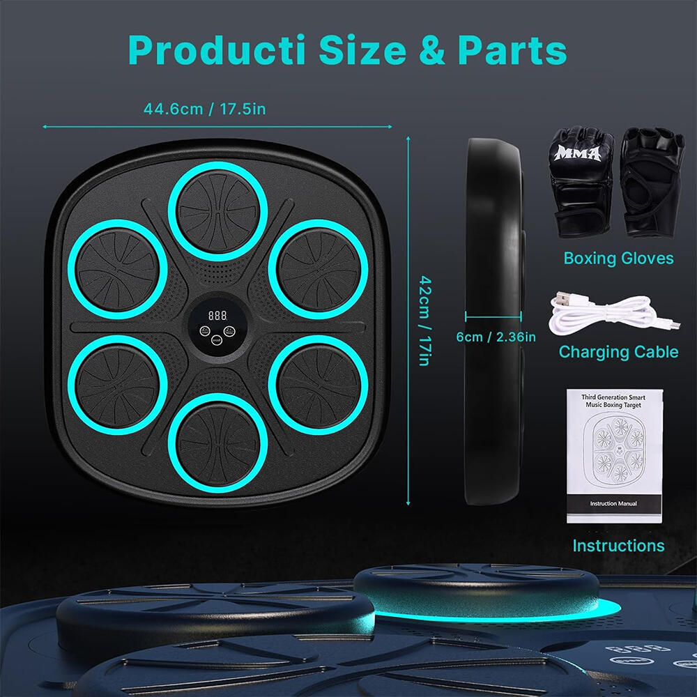 BoxBeat 3.0 – Kit de Boxeo Musical con Guantes y Regalos