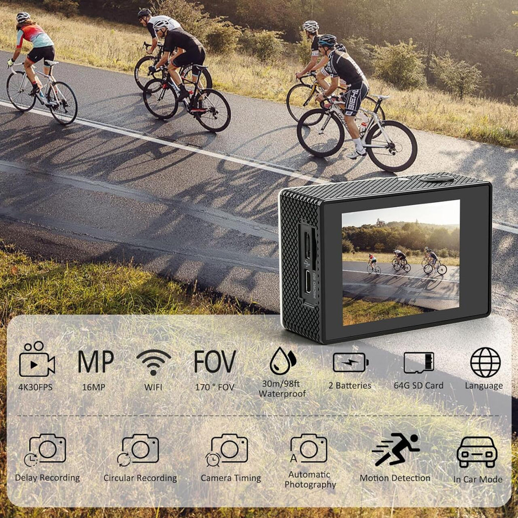 ActionPro HD - Camara deportiva con accesorios