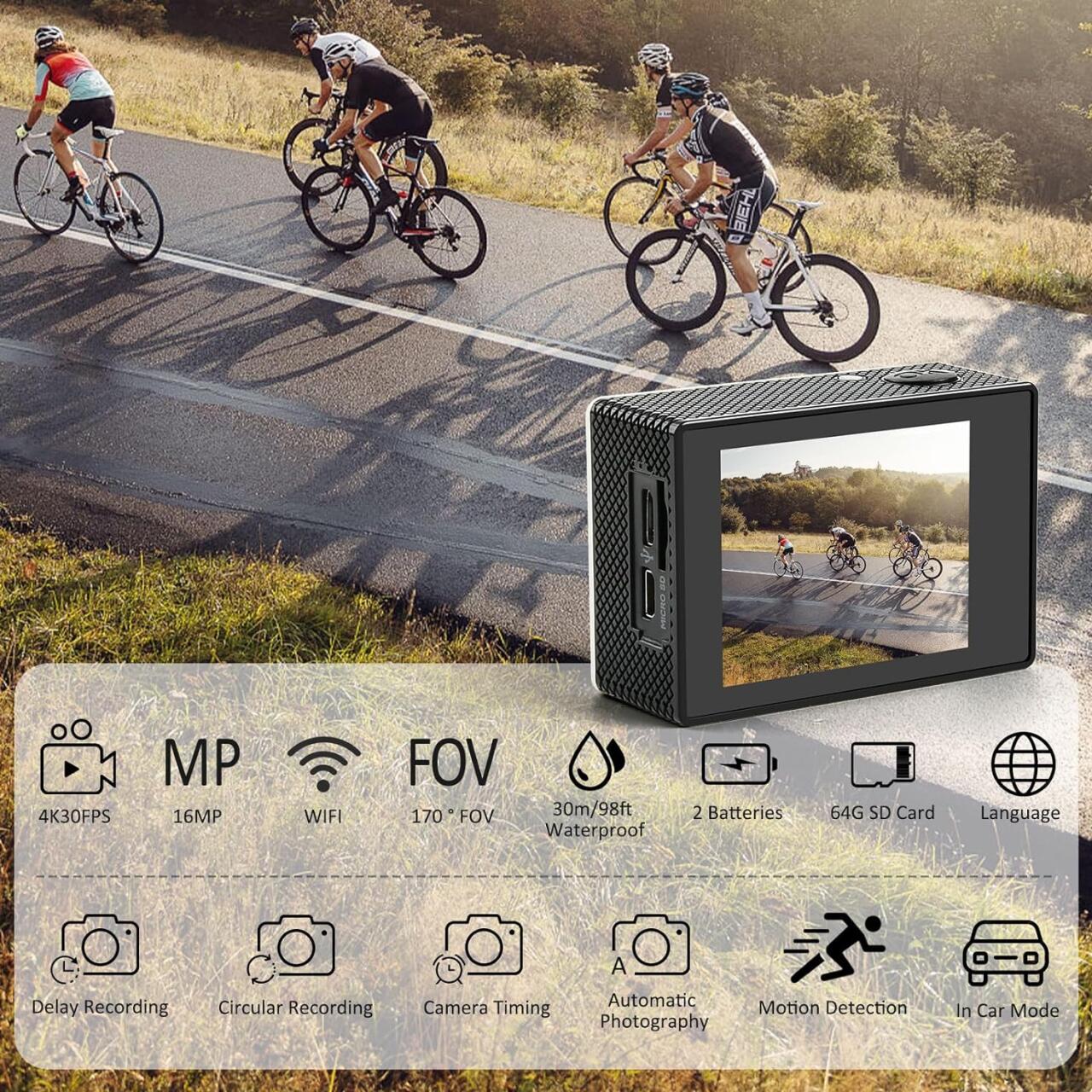 ActionPro HD - Camara deportiva con accesorios