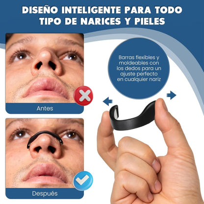 Tiras Nasales Antirronquidos Premium (60 Parches) 👃✨