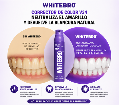 Blanqueador Dental V34 Whitebro 60ml